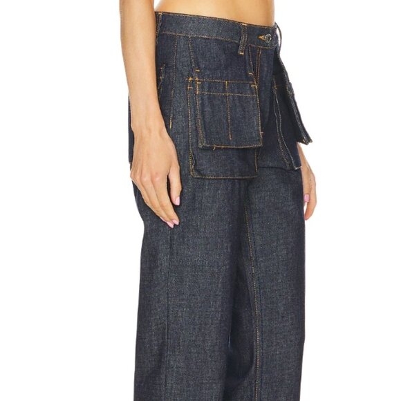 Helmut Lang Utility Straight-Leg Jeans – Raw Indigo – Size 25 – NWT - Picture 6 of 15